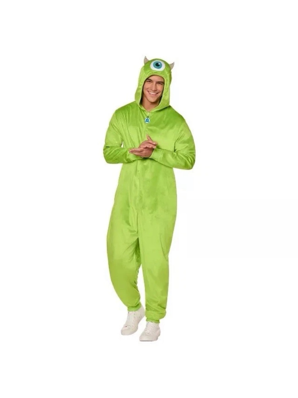 01748268 Spirit Halloween Adult Mike Wazowski Jumpsuit - Monsters Inc Size L/XL